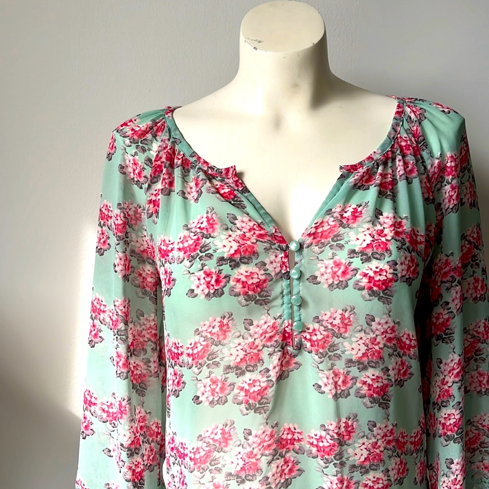 Lauren Conrad Floral Blouse